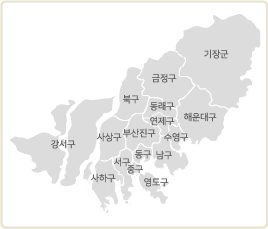 부산광역시 구획 지도