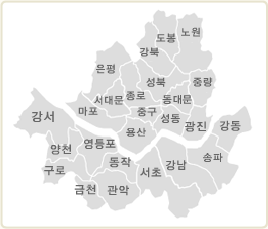 서울특별시 구획 지도