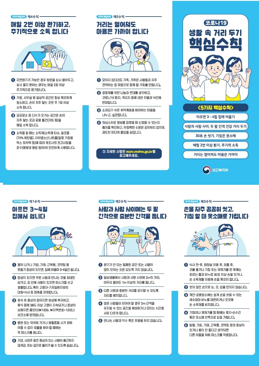 코로나19 수칙알림