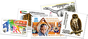 여러 우표 이미지